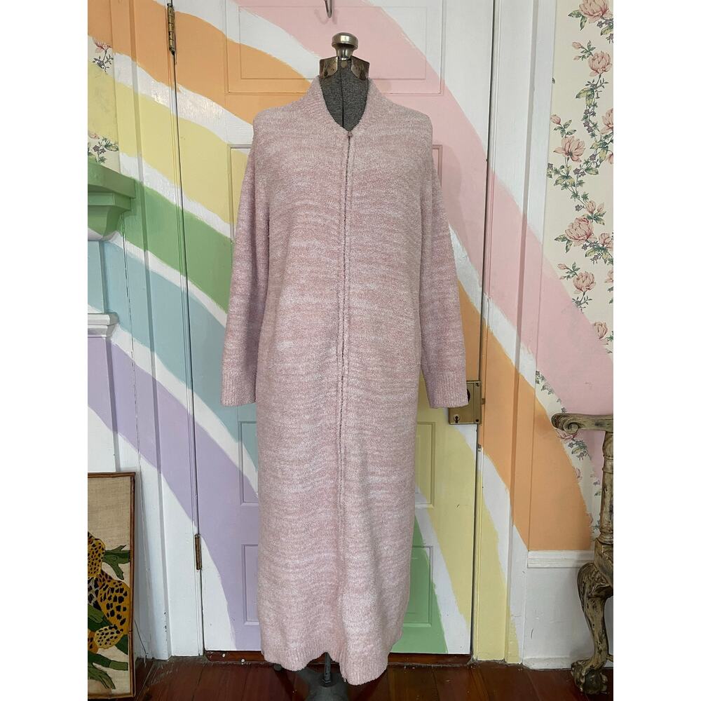 Barefoot Dreams Cozychic full zip Long Cardigan Duster S/M